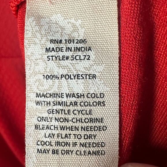 Soft Surroundings Mathilde Red Midi sleeveless Dress summer oversized plus size - Picture 6 of 11